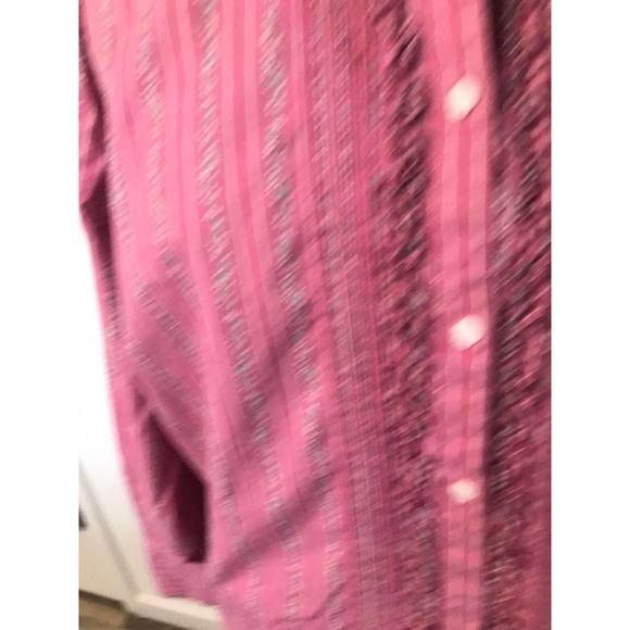 SAG HARBOR WOMENS BUTTON-UP STRETCHY LONG SLEEVE, SIZE 1X - Picture 3 of 5